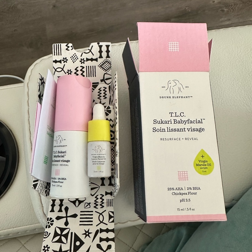 Drunk elephant TLC baby facial with marula oil mini